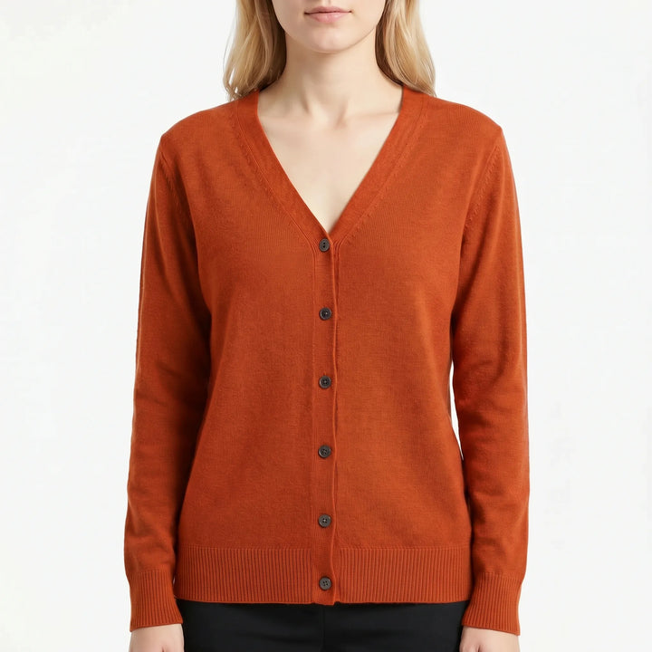 Sloan drop shoulder v neck button cardigan – image 13