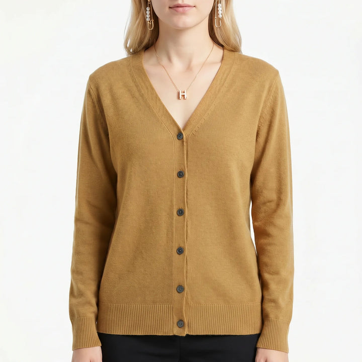 Sloan drop shoulder v neck button cardigan – image 14