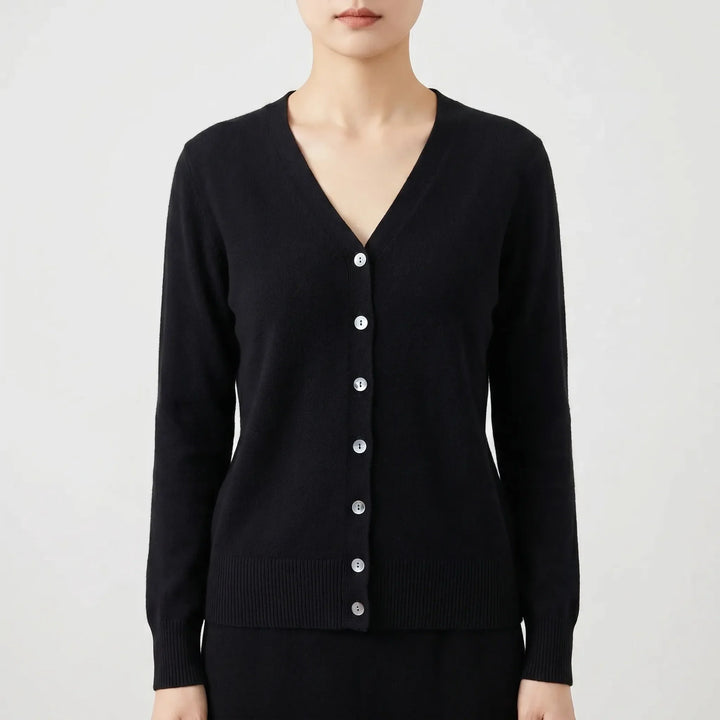Sloan drop shoulder v neck button cardigan – image 2