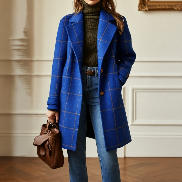 Morgan oversized plaid coat – image 13