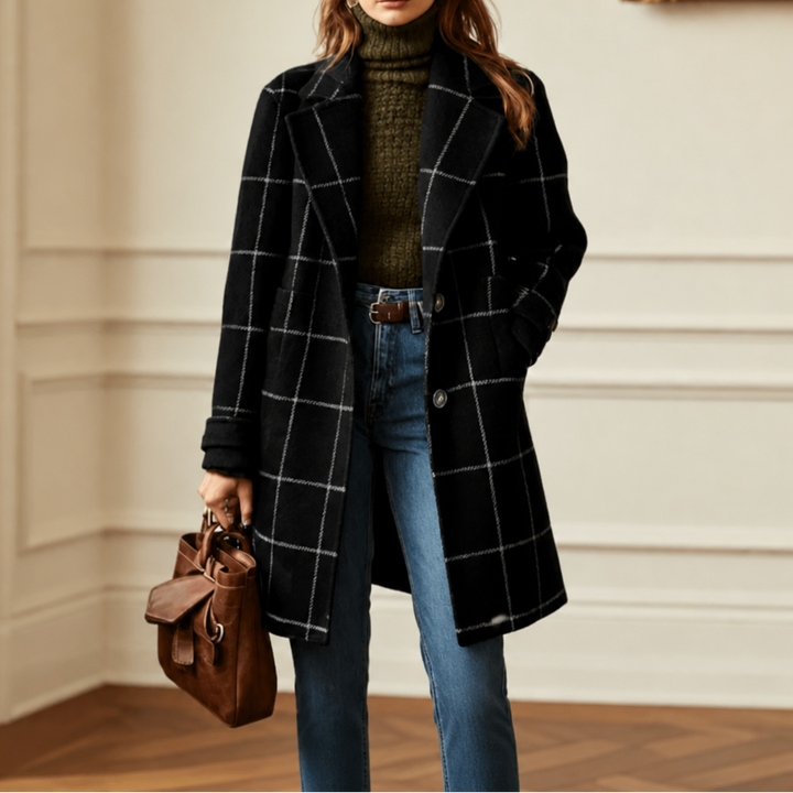 Morgan oversized plaid coat – image 14