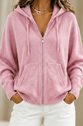 Hayden hooded oversized knit cardigan – image 16