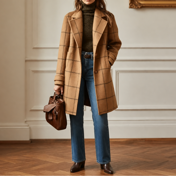 Morgan oversized plaid coat – image 15
