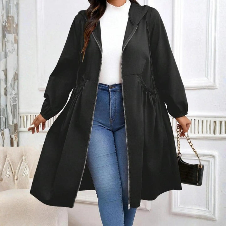 Fabiola zip up winter coat with hood