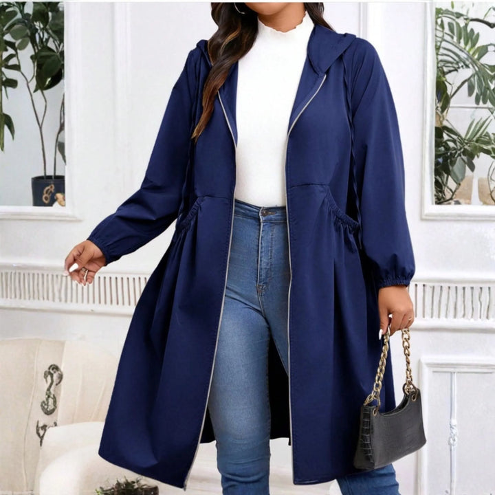 Fabiola zip up winter coat with hood – image 2