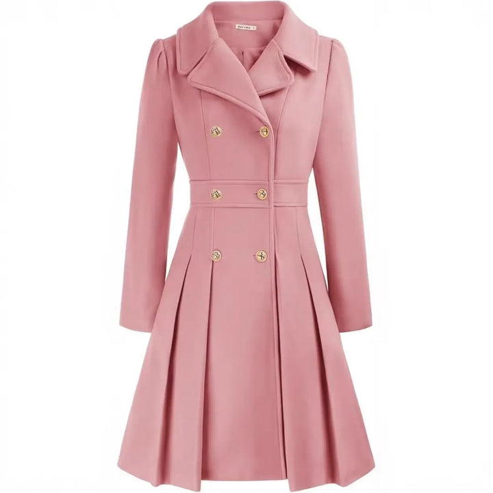 Ember double breasted fit and flare coat – image 4