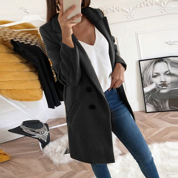Evelyn button front collared coat – image 3