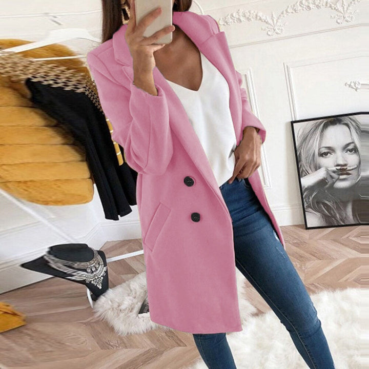 Evelyn button front collared coat – image 8