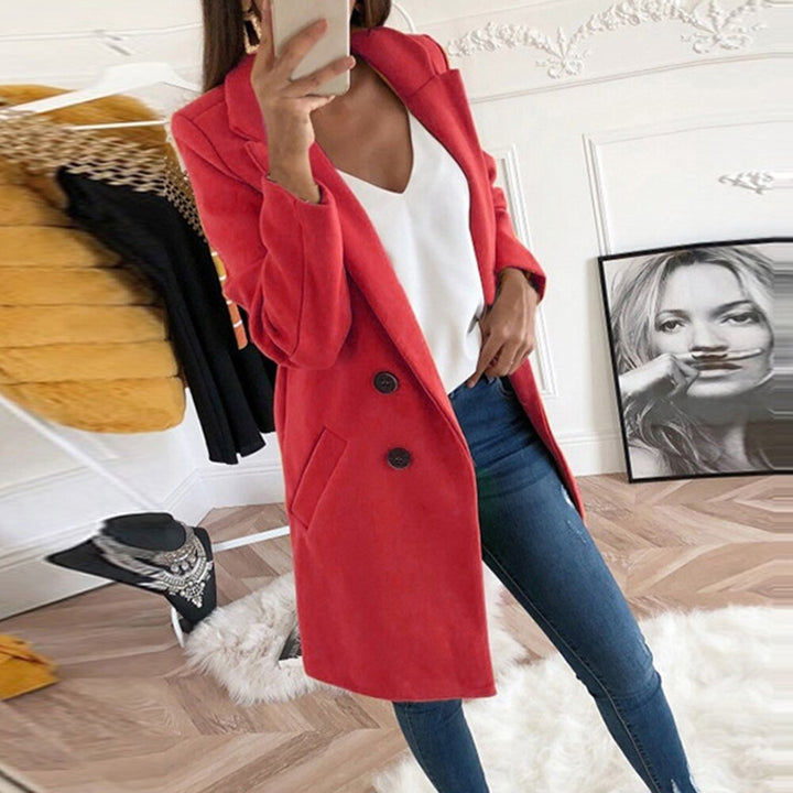 Evelyn button front collared coat – image 9