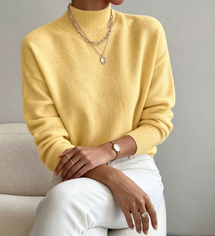Brianna fine knit stand collar sweater – image 12