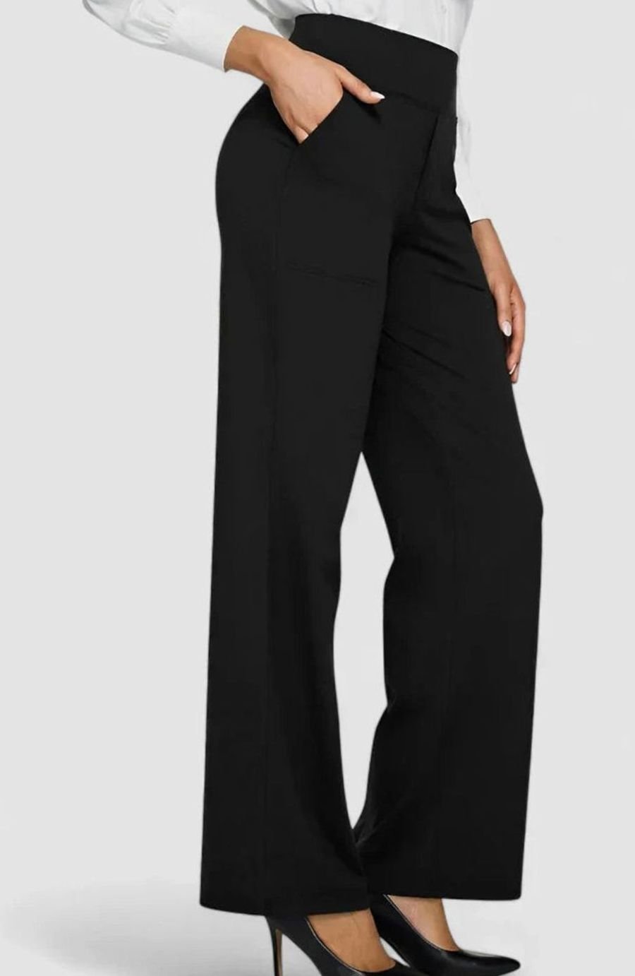 Liliana high waisted wide leg pants with pockets – image 2