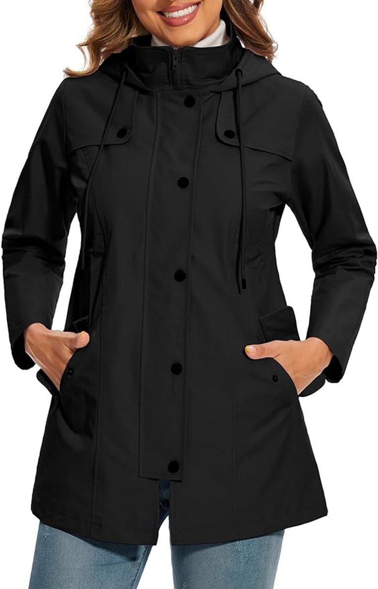 Ayla plaid lined hooded raincoat – image 5