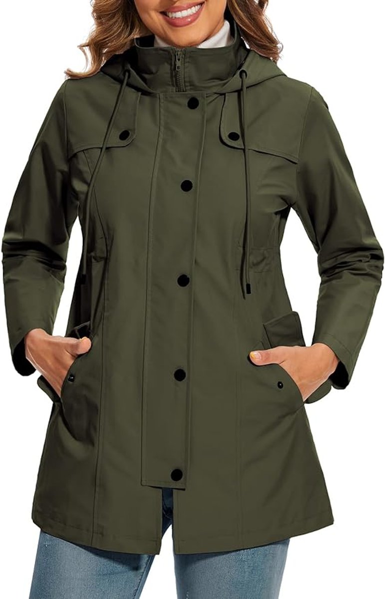 Ayla plaid lined hooded raincoat – image 8