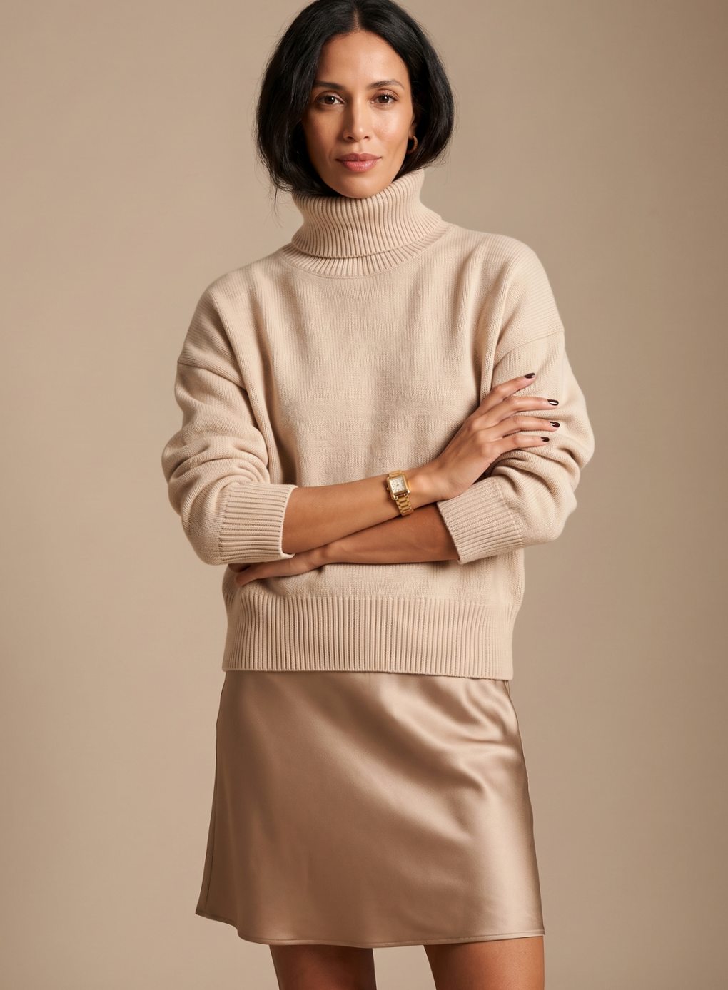 Cosette oversized knit turtleneck sweater