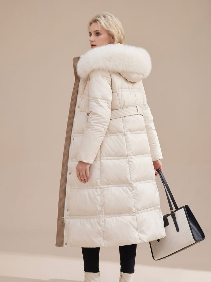 Lorraine faux fur hood long puffer coat – image 4