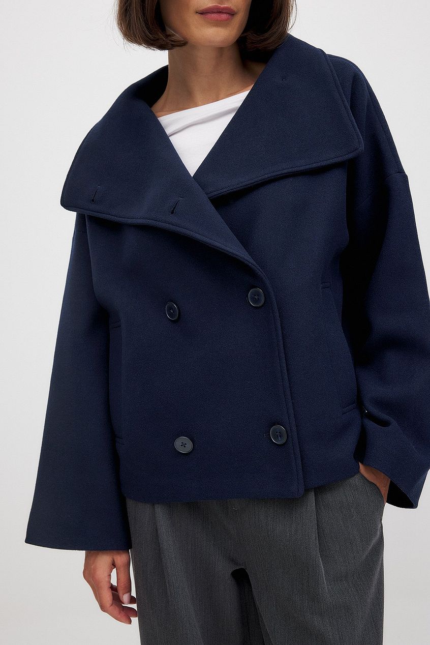 Remi cropped jacket with double snap front – image 2