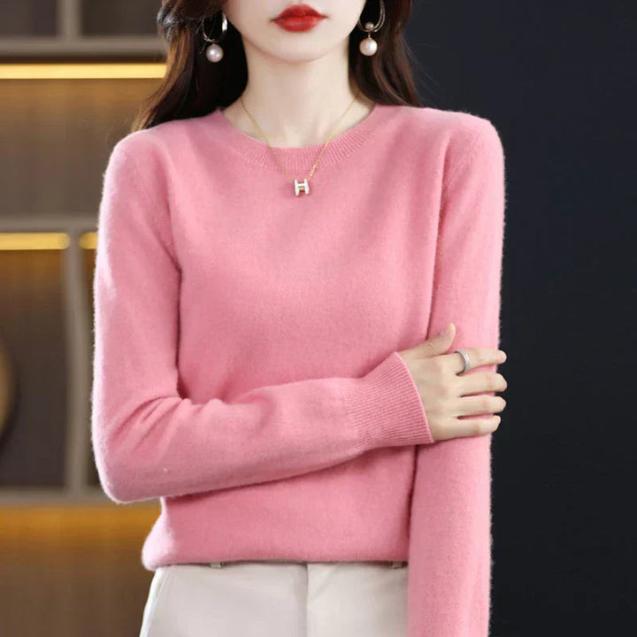 Janelle fine knit crew neck sweater