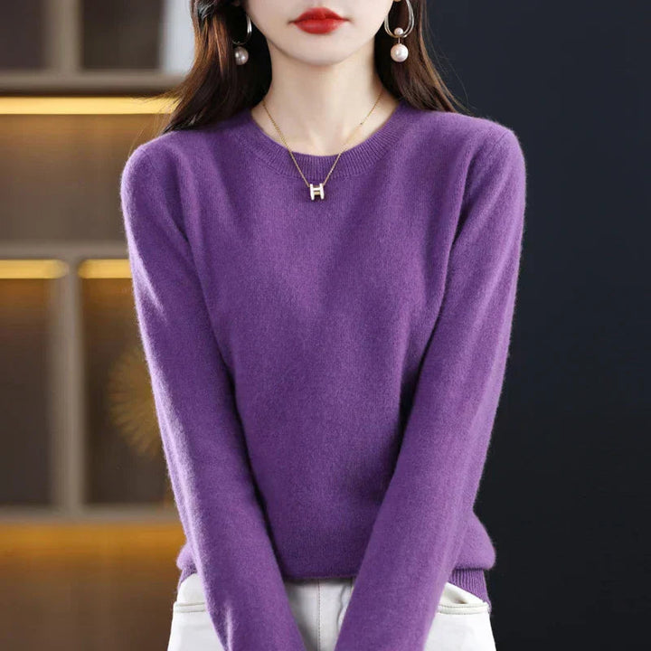 Janelle fine knit crew neck sweater – image 11