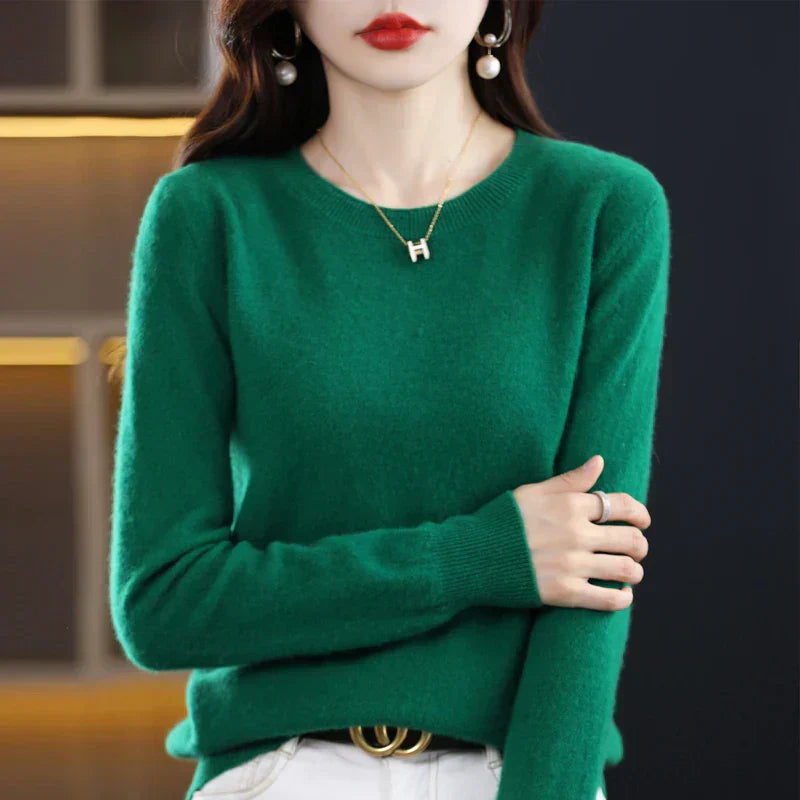 Janelle fine knit crew neck sweater – image 2