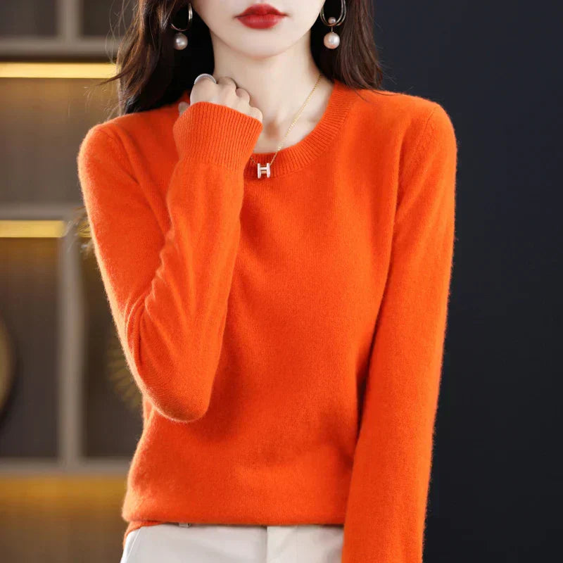 Janelle fine knit crew neck sweater – image 3
