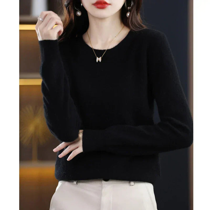 Janelle fine knit crew neck sweater – image 7