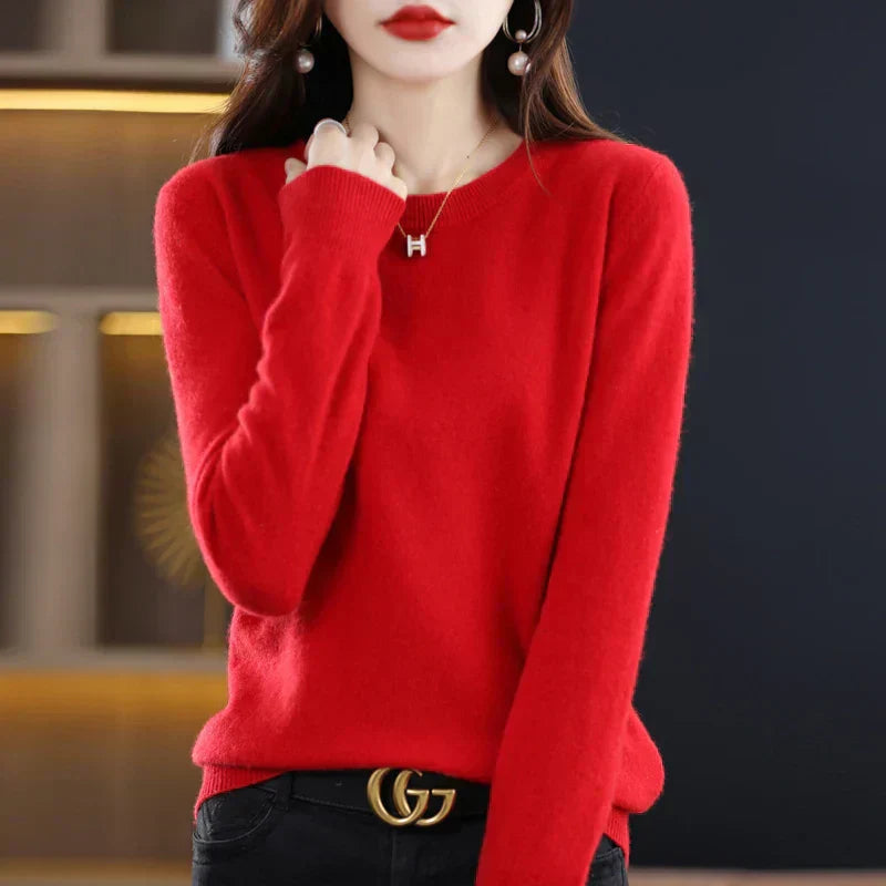 Janelle fine knit crew neck sweater – image 9