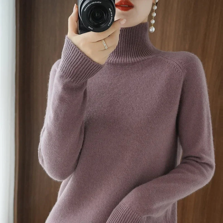 Clara fine knit turtleneck sweater – image 5