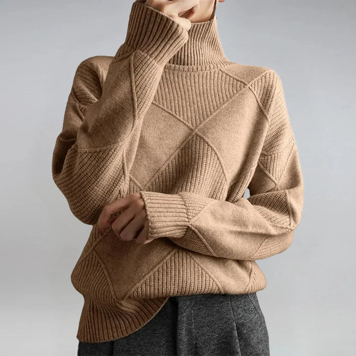 Layla fine knit turtleneck sweater – image 2
