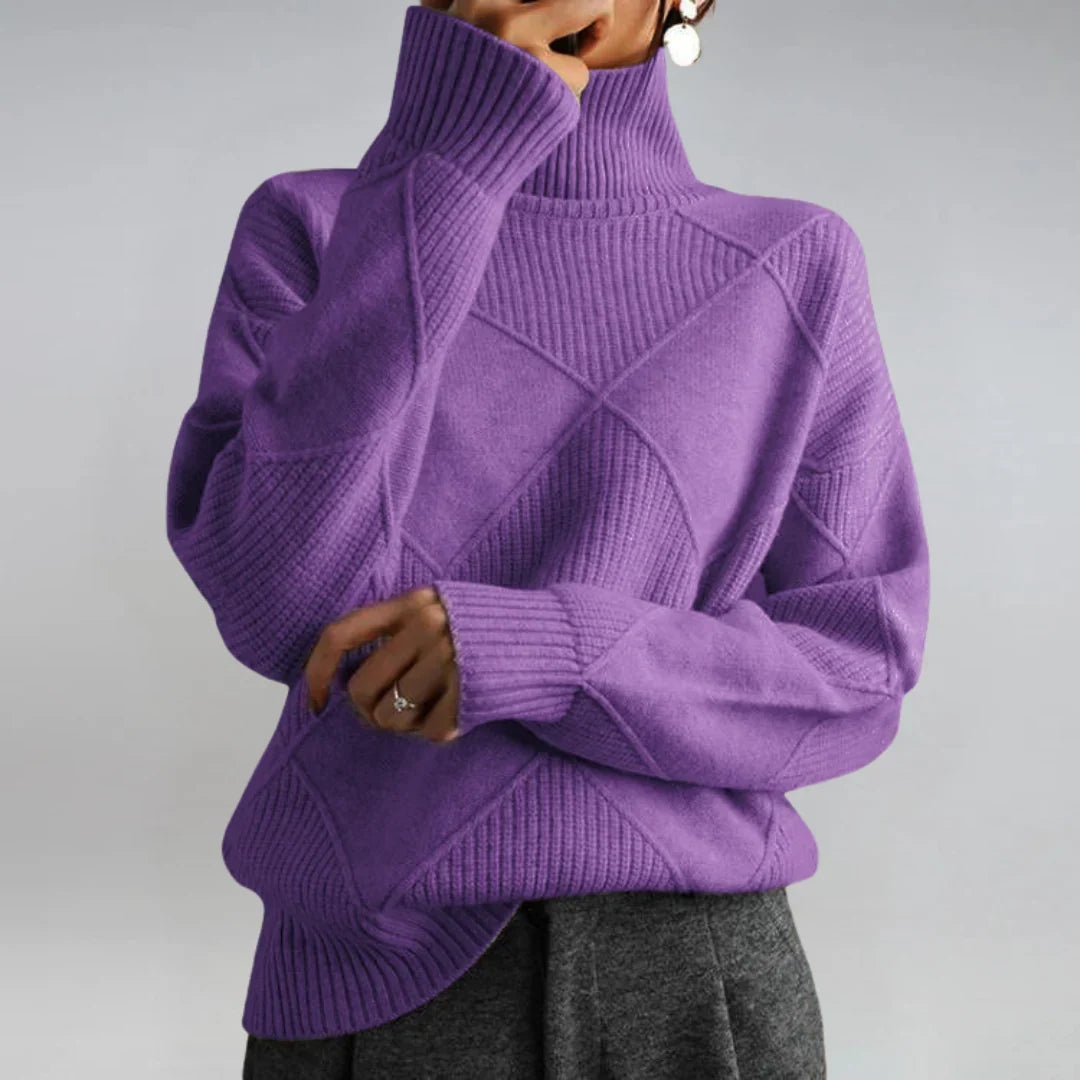 Layla fine knit turtleneck sweater – image 7
