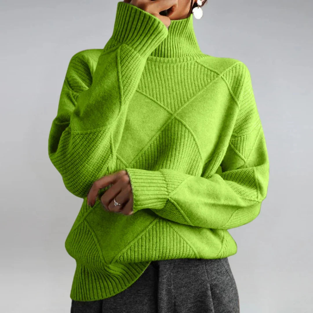 Layla fine knit turtleneck sweater – image 10