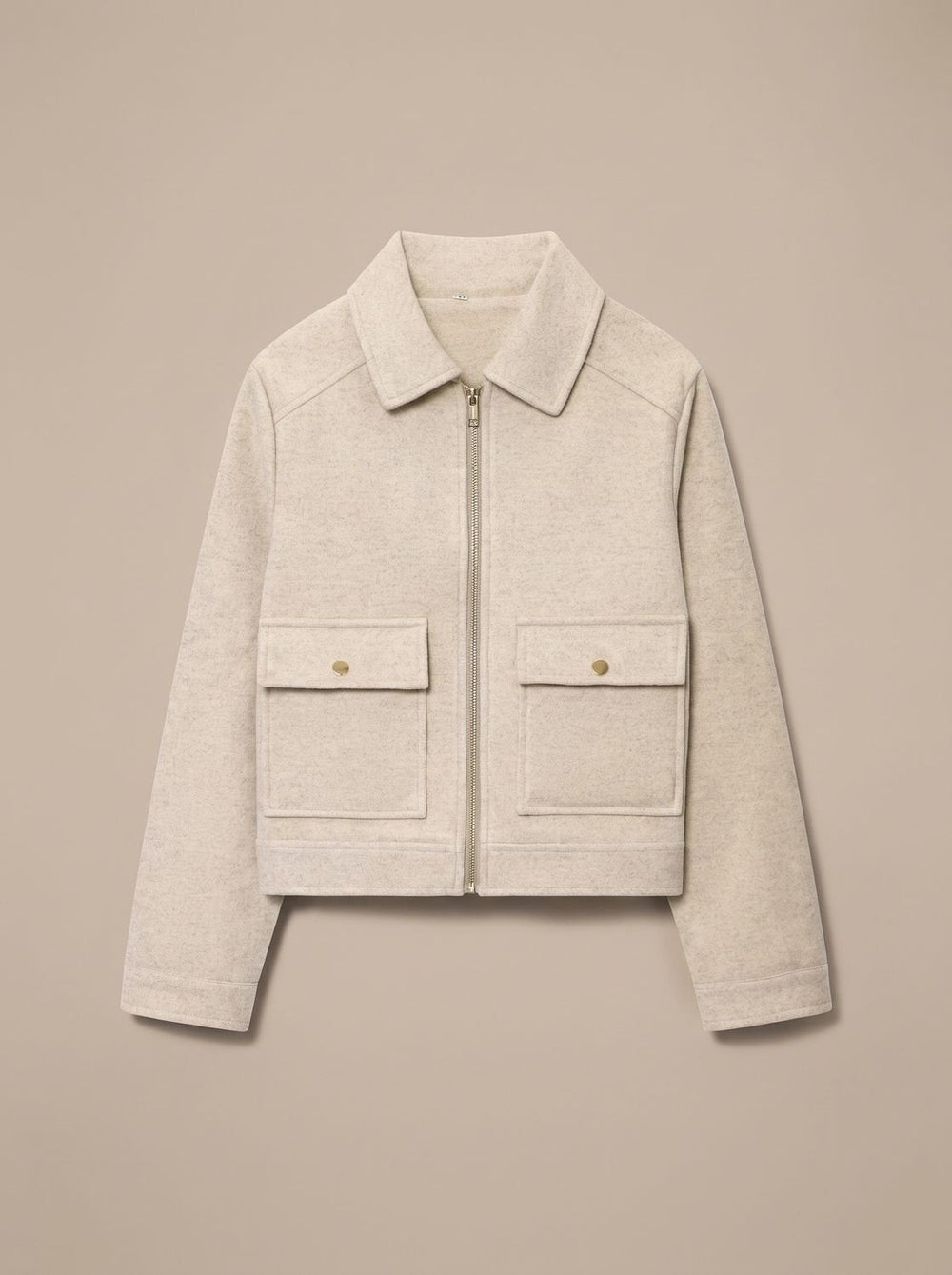 Yvonne stand collar wool blend short coat – image 2
