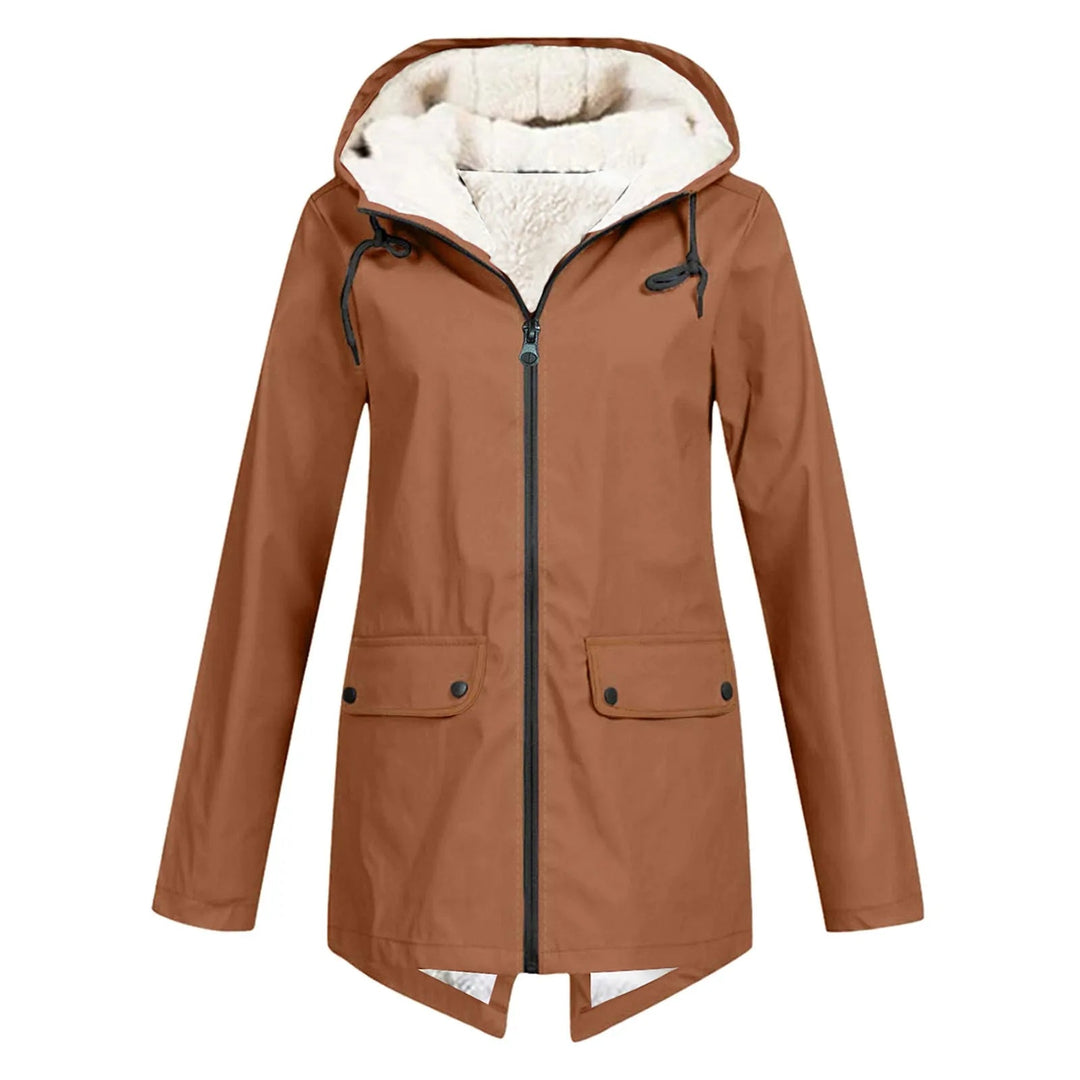 Harlow sherpa lined hooded water repellent jacket