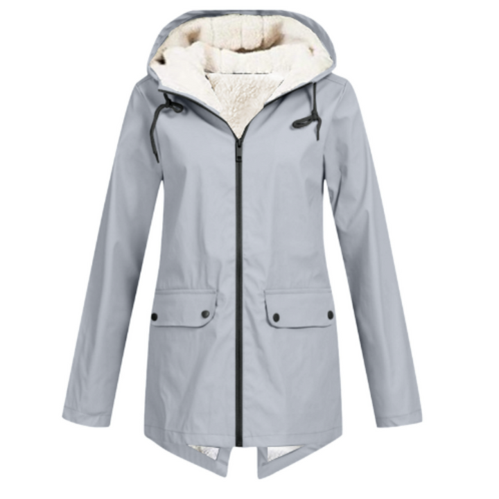Harlow sherpa lined hooded water repellent jacket – image 2