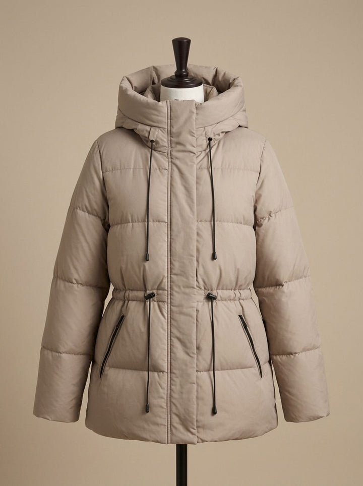 Michelle fitted cropped puffer jacket – image 5