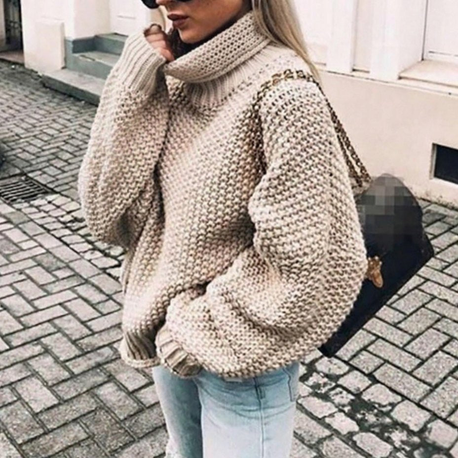 Bellamy chunky balloon sleeve turtleneck sweater – image 2