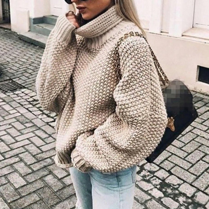 Bellamy chunky balloon sleeve turtleneck sweater – image 2