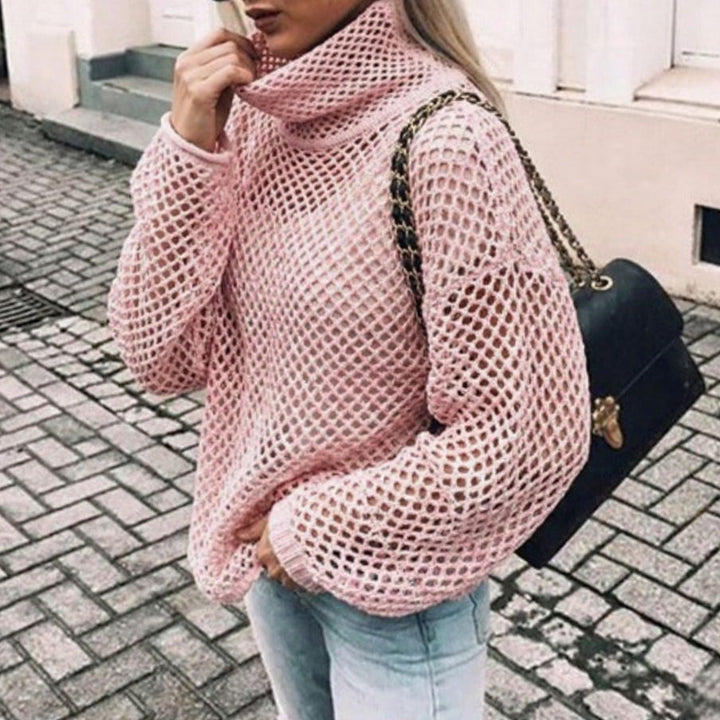 Bellamy chunky balloon sleeve turtleneck sweater – image 3