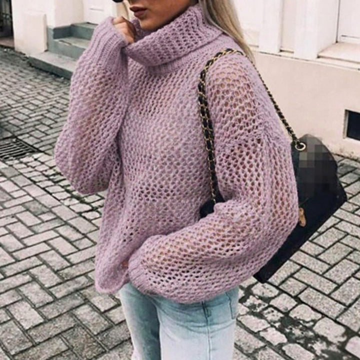 Bellamy chunky balloon sleeve turtleneck sweater – image 4