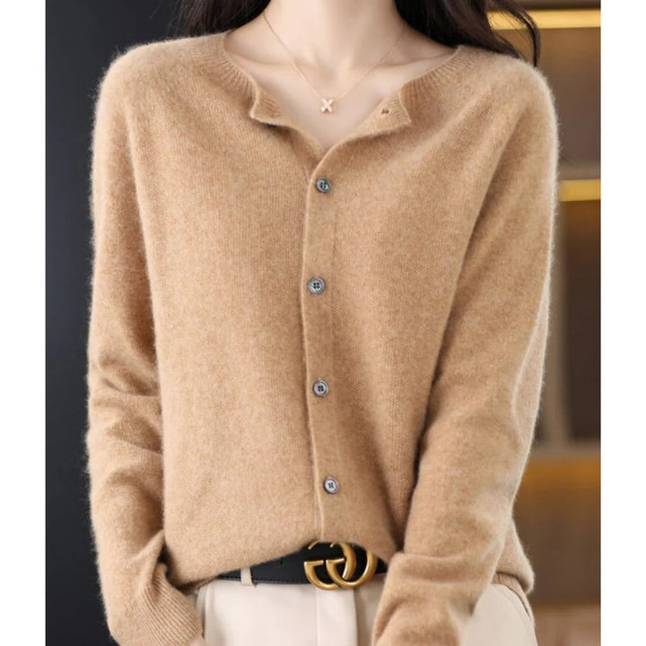 Brynn button front crew neck cardigan – image 11