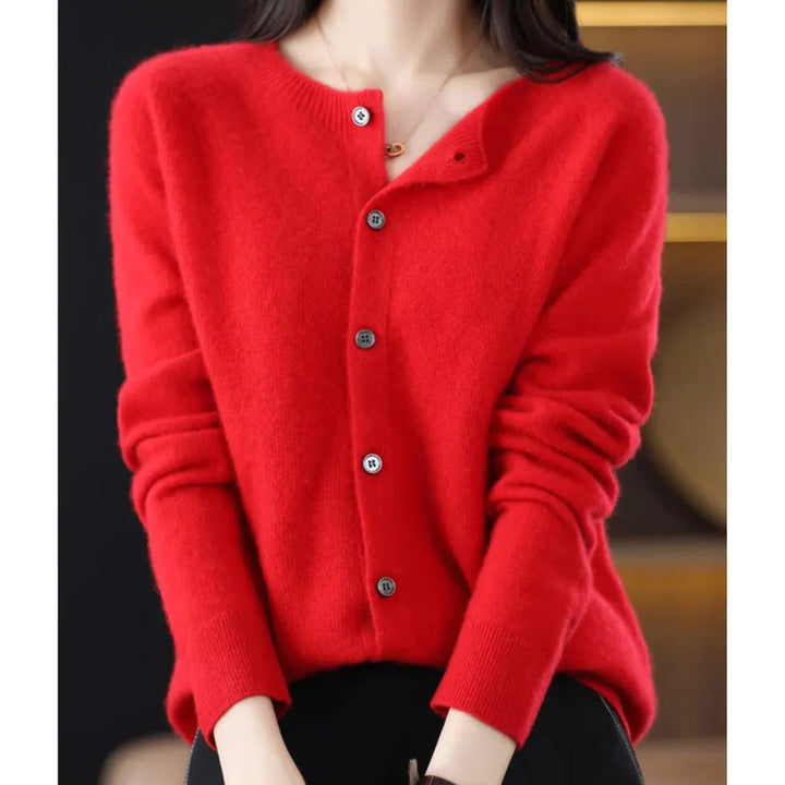 Brynn button front crew neck cardigan – image 14
