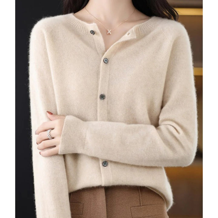 Brynn button front crew neck cardigan – image 15