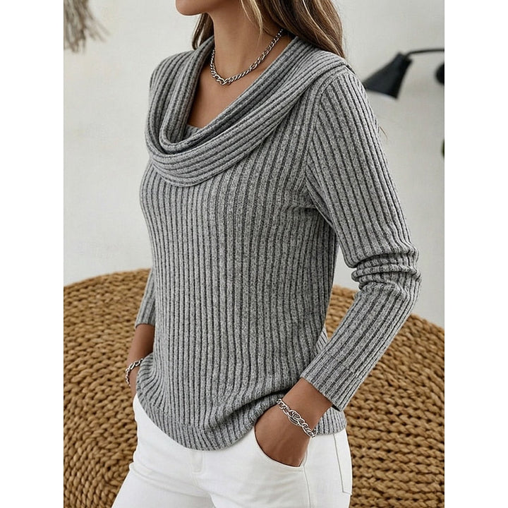 Journey ribbed cowl neck sweater – image 9