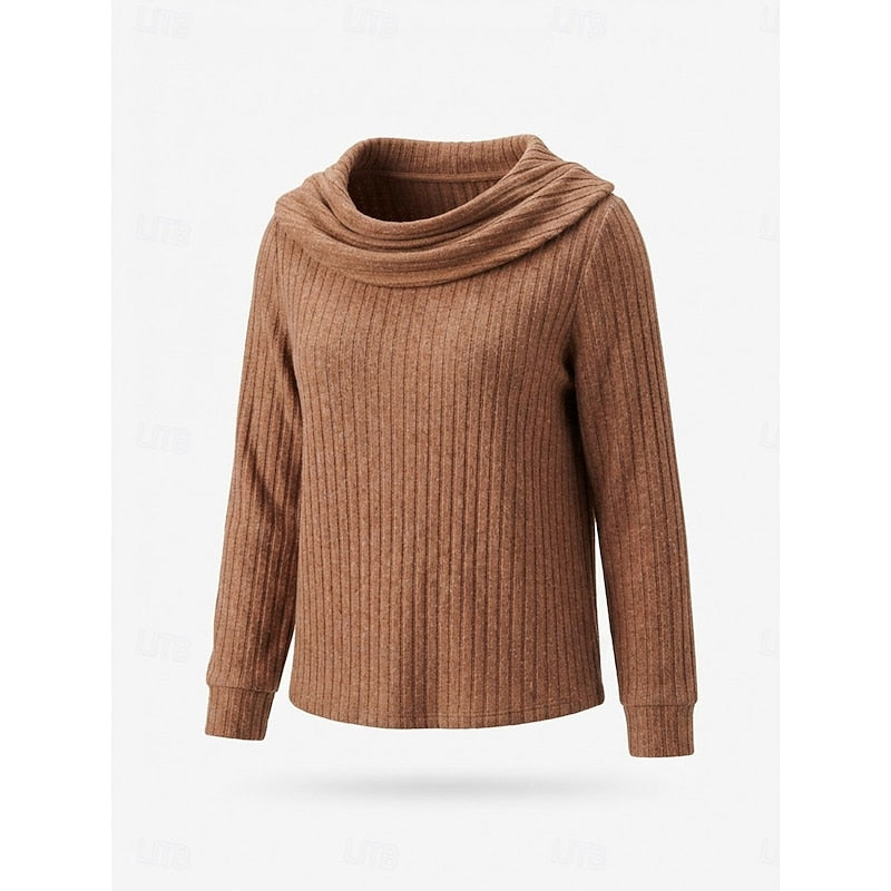 Journey ribbed cowl neck sweater – image 3