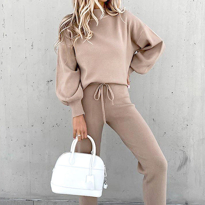 Adelaide turtleneck lounge set with high waist pants – image 11