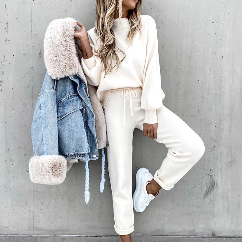 Adelaide turtleneck lounge set with high waist pants – image 8
