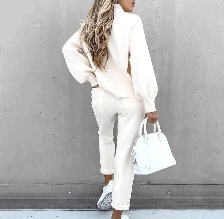 Adelaide turtleneck lounge set with high waist pants – image 5