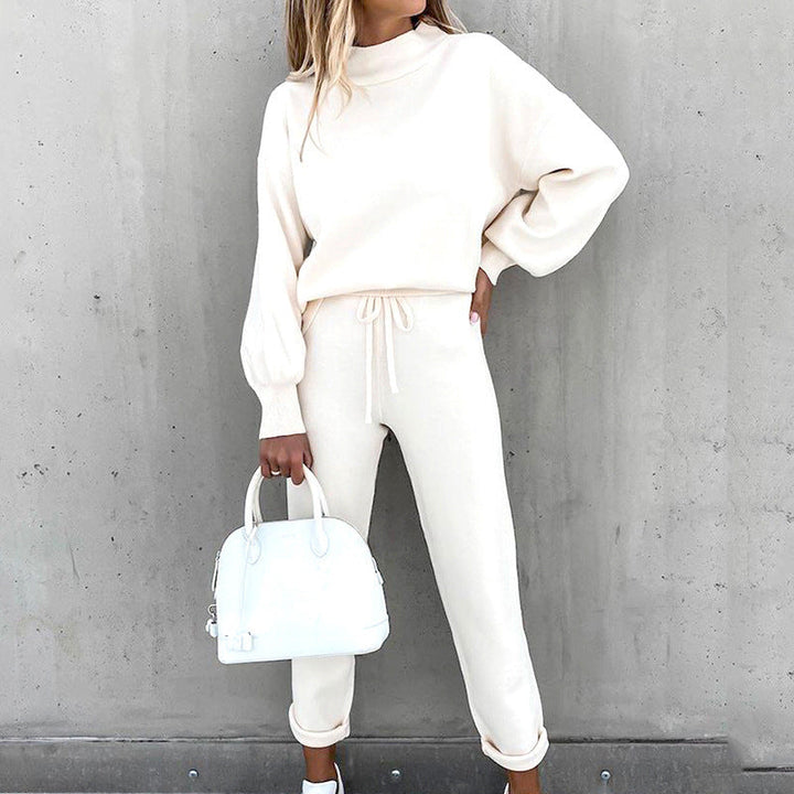 Adelaide turtleneck lounge set with high waist pants